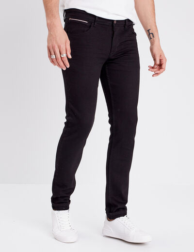 Jeans slim denim noir homme