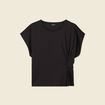 T-shirt manches courtes noir femme