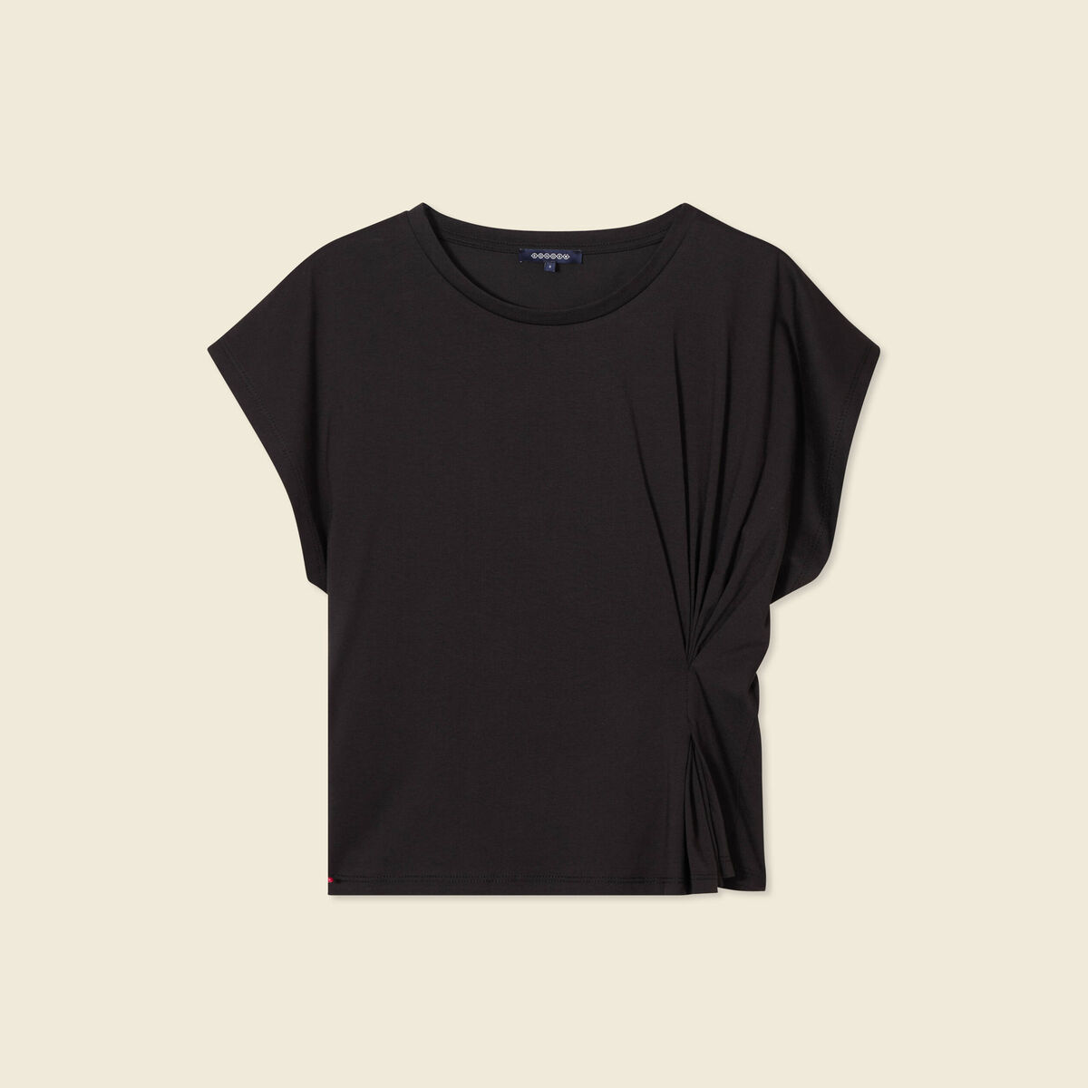 T-shirt manches courtes noir femme