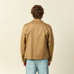 Blouson manches longues doubl&eacute; vert kaki homme