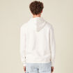 Sweat &agrave; capuche ecru homme