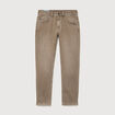 Jeans straight longueur 32 denim denim beige homme