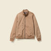 Blouson zipp&eacute; col montant taupe homme