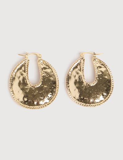 Boucles d'oreilles couleur or femme