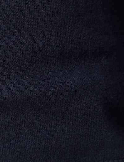 Pull manches longues bleu marine femme