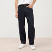 Jeans large longueur 32 en coton denim brut rinse homme