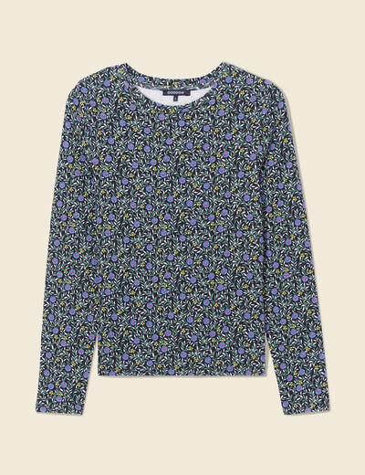 T-shirt manches longues noir femme