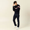 Pull manches longues fabriqué en France bleu marine homme