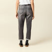 Pantalon mom taille haute 7/8&egrave;me denim denim gris femme