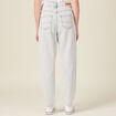 Jeans slouchy denim snow bleu femme