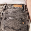 Jeans straight 5 poches denim snow gris femme