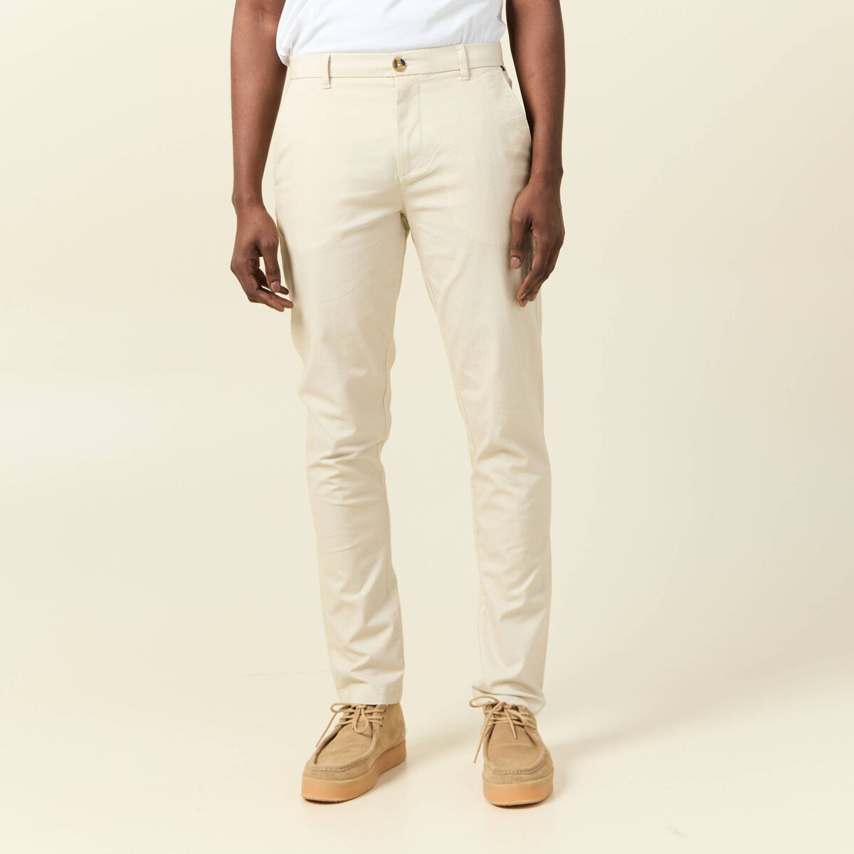 Pantalon slim Instinct chino gris homme