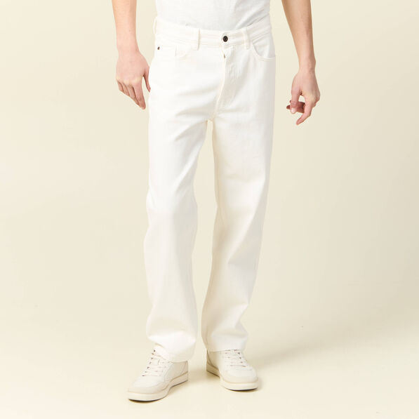 jeans large relaxed denim blanc homme Jeans large relaxed denim blanc homme