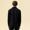 Surchemise col classique manches longues bleu marine homme