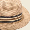 Chapeau trilby tressé sable homme