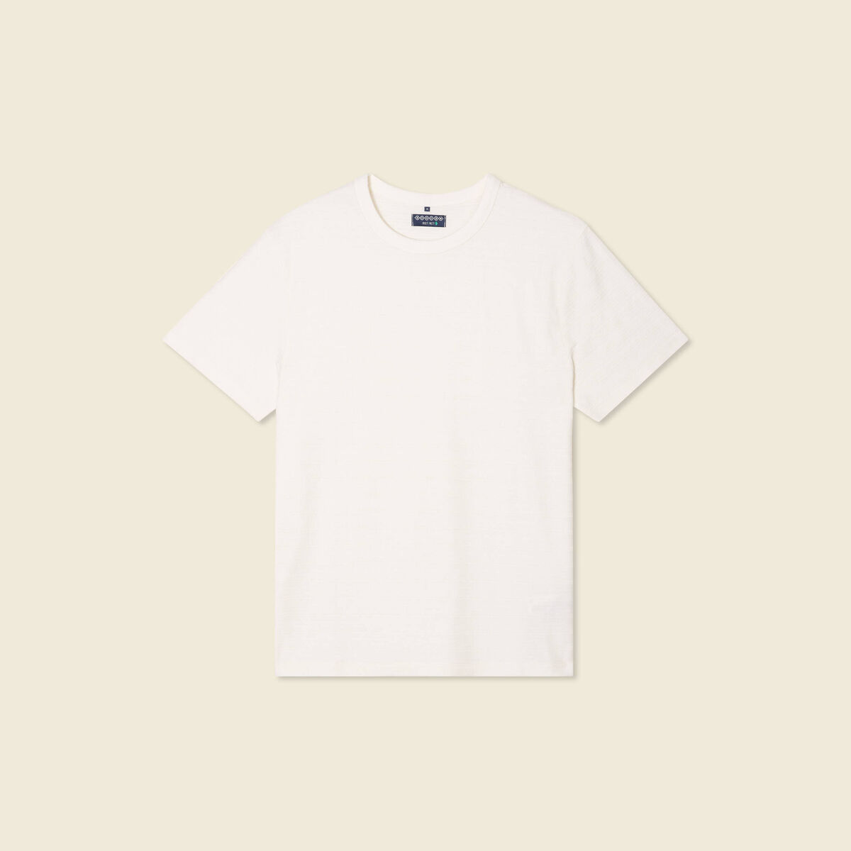 T-shirt manches courtes ecru homme