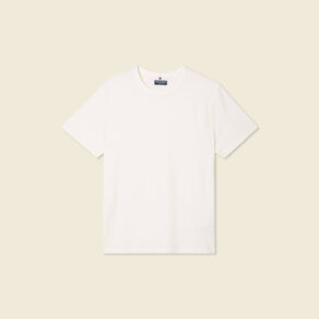 t shirt manches courtes ecru homme T-shirt manches courtes ecru homme