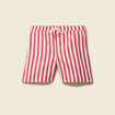 Short de bain rouge corail homme
