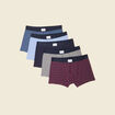 Lot 5 boxers bleu marine homme