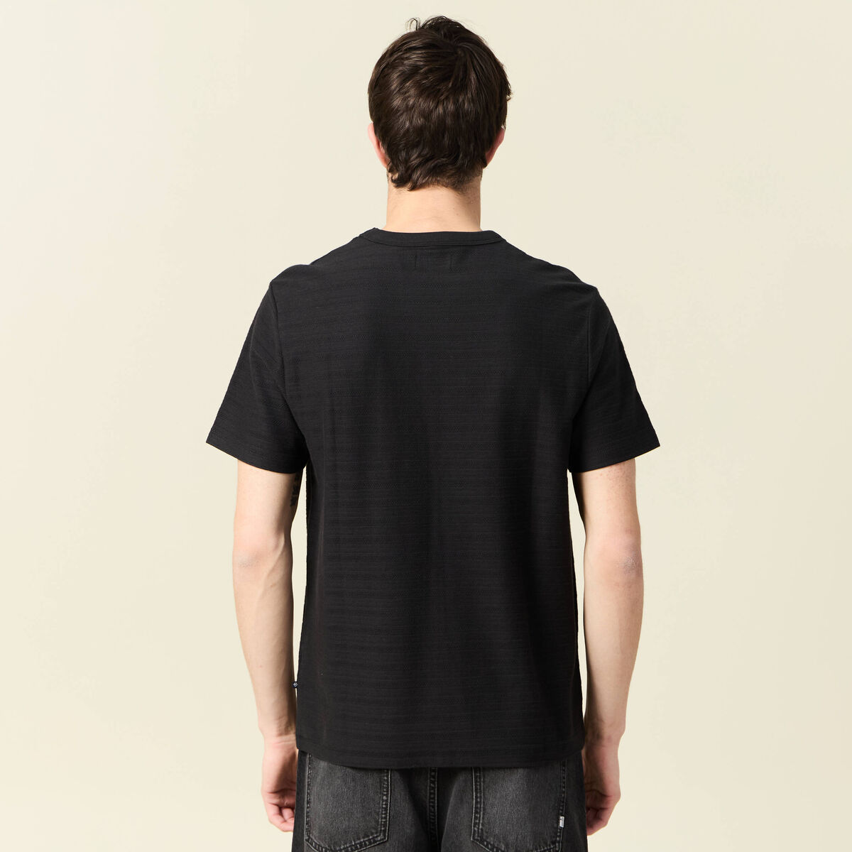 T-shirt manches courtes noir homme