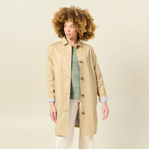 trench long double beige femme Trench long doublé beige femme