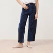 Jeans barrel taille standard denim stone femme
