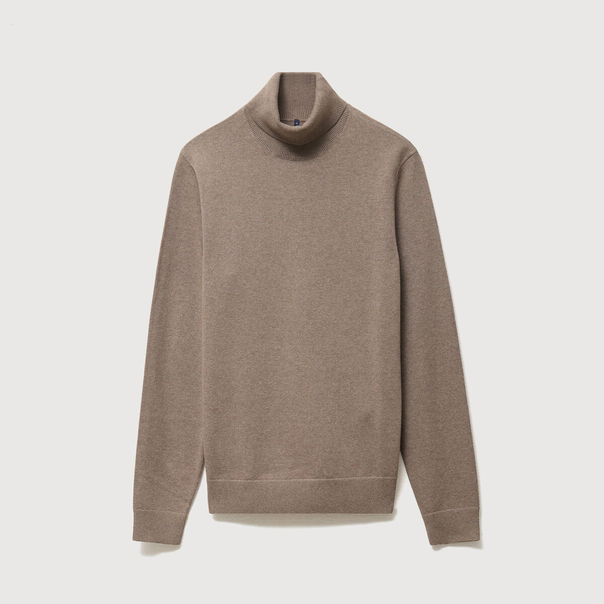 Pull manches longues vert kaki homme