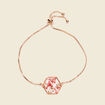 Bracelet ornement en résine rouge clair femme