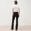 Jeans bootcut taille haute denim noir femme