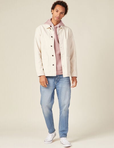 Sweat manches longues vieux rose homme