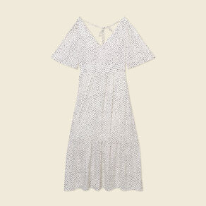 robe longue evasee fluide blanc femme Robe longue évasée fluide blanc femme