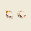 Boucles d'oreilles créoles couleur or femme