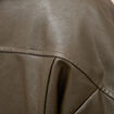 Blouson oversize manches longues vert olive femme
