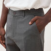 Pantalon droit longueur 32 gris fonc&eacute; homme