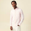 Chemise manches longues rose poudr&eacute;e homme