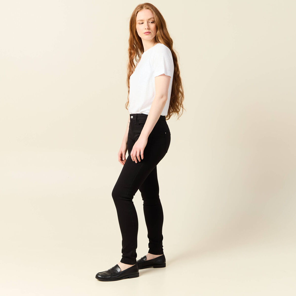 Pantalon Audrey - skinny push up gris foncé femme