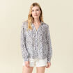 Blouse manches longues blanc femme