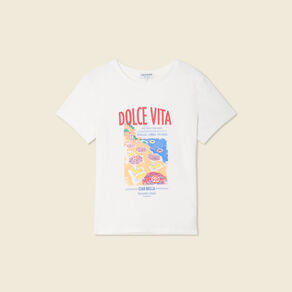 t shirt manches courtes ecru femme T-shirt manches courtes ecru femme