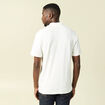 Polo col polo manches courtes en coton ecru homme