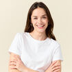 T-shirt manches courtes blanc femme