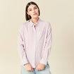 Chemise oversize en coton bleu ciel femme