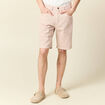 Bermuda droit en jean rose homme