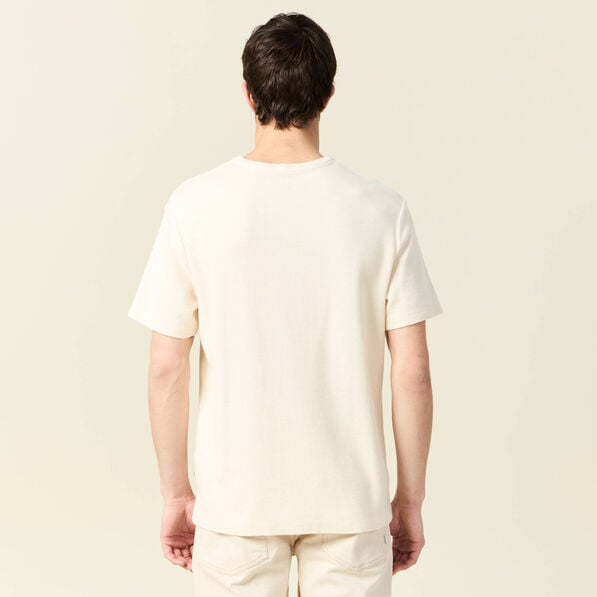 t shirt manches courtes ecru homme T-shirt manches courtes ecru homme