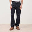 Jeans straight en coton longueur 32 denim brut rinse homme