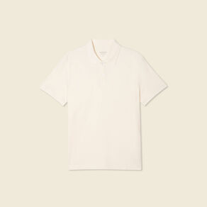 Polo manches courtes ecru homme