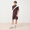 Bermuda marron fonc&eacute; homme