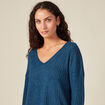 Pull bleu canard femme