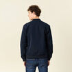 Blouson teddy éco-responsable bleu marine homme