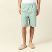 Bermuda droit vert olive homme