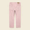 Jeans straight longueur 32 en coton rose homme